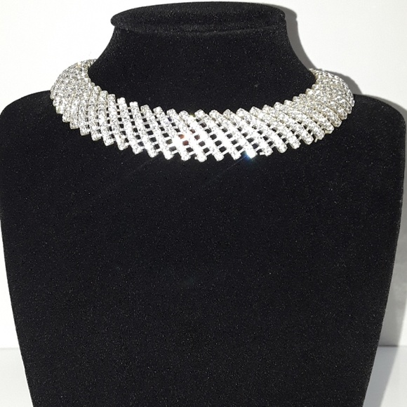 Diamond Accent Collar Necklace and Bracelet Set - Picture 2 of 4